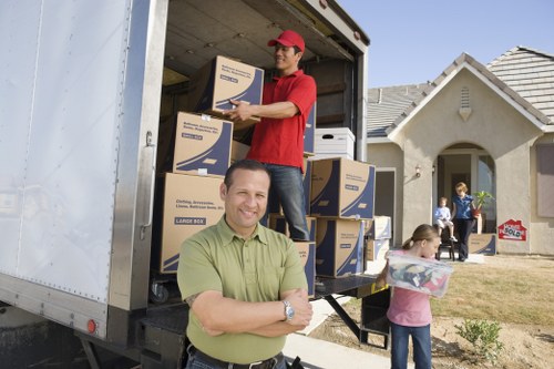 Local transfer station handling separated recyclable materials from a storage facility