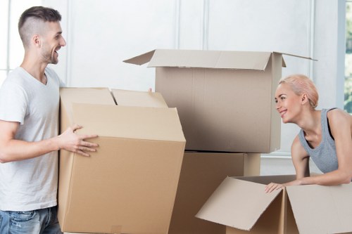 Charity donation-ready furniture and household goods prepared for reuse